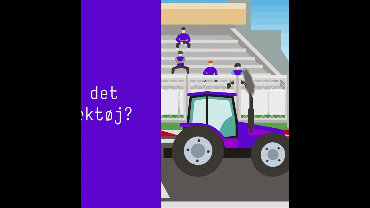 Stillbillede fra Racecar vs. Traktor